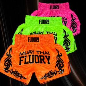 muay thai shorts neon colors | high visibility designs for training & ringside